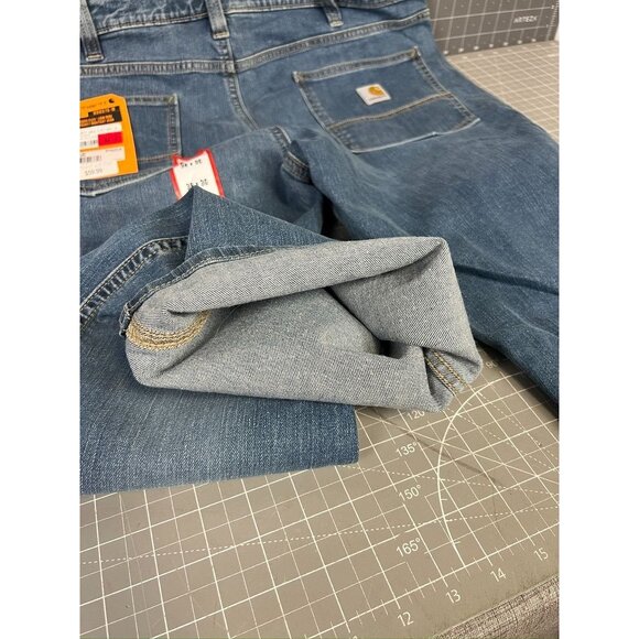 Carhartt Men's Rugged Flex Relaxed Fit 38x30 Regular Blue Jeans BD6570-M New - Picture 4 of 7